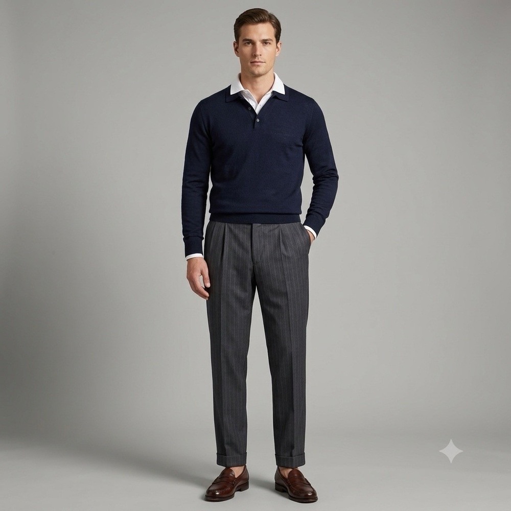 Brooks Brothers 346 Pants Mens 38x29 Gray Pleated Old Money Dark Academia